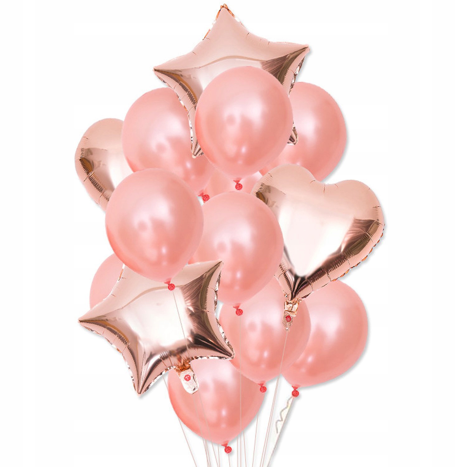 BALONY ROSE GOLD ZESTAW URODZINOWY 14szt NA HEL 7772218400 Allegro Pl