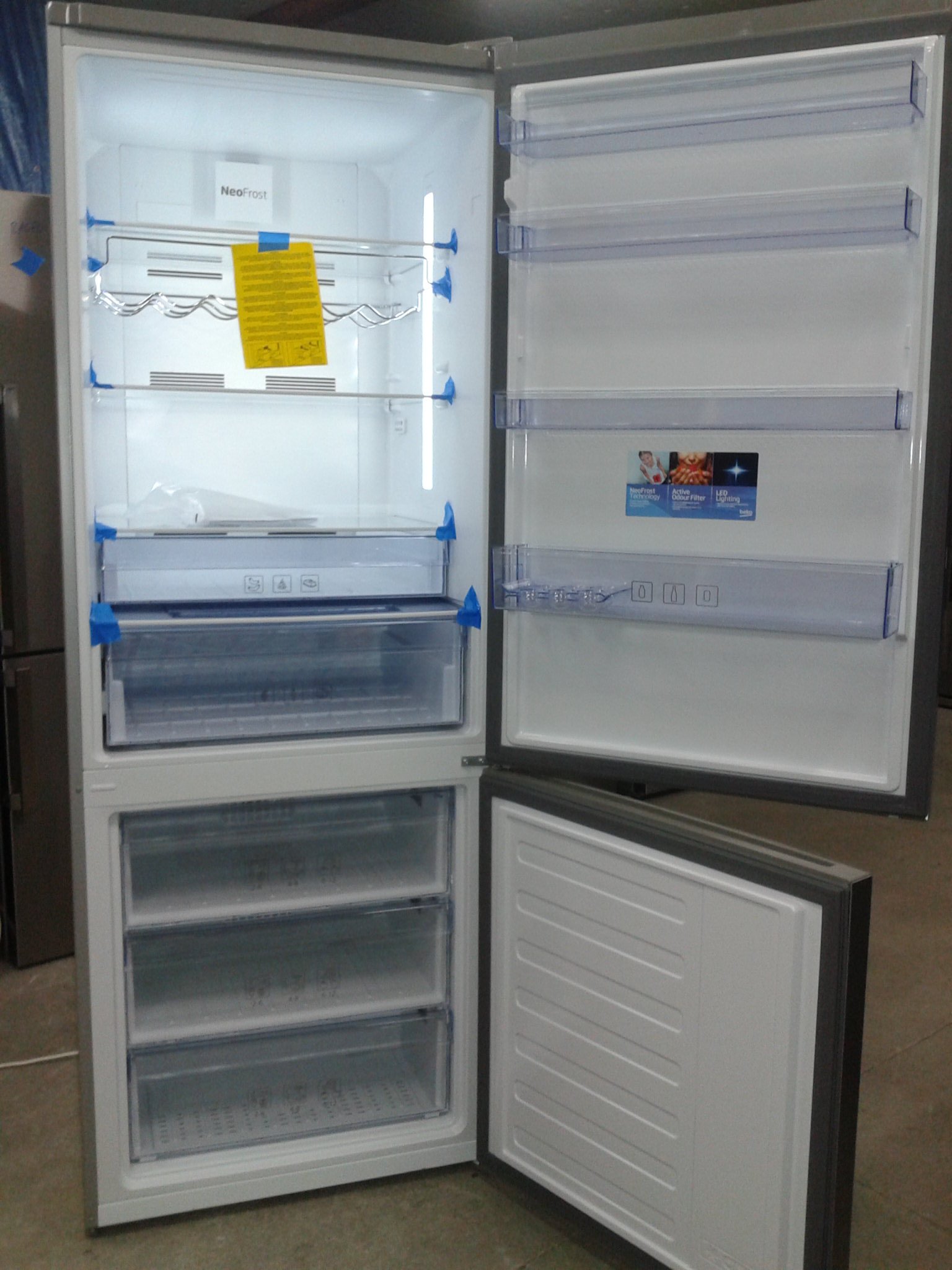 BEKO RCNE 520E40 LODÓWKO ZAMRAŻARKA NO FROST INOX 7025945879