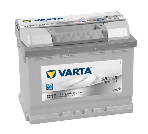 Акумулятор Varta 63AH 610A P+ - 7