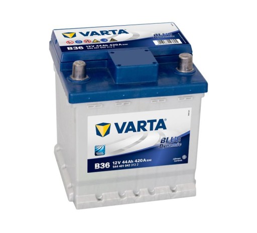 Akumulator 44AH/420A P+ VARTA B36 Blue FIAT PANDA - 1