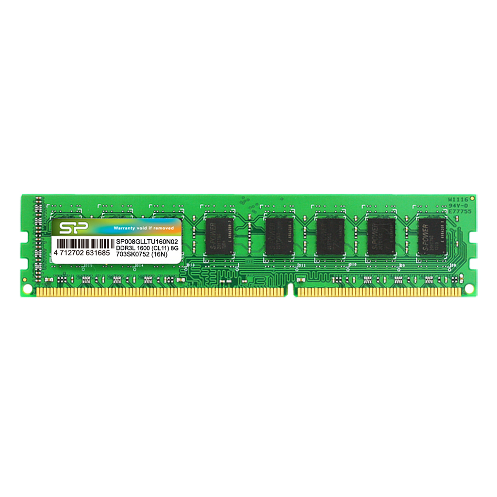 

Silicon Power DDR3 8GB DIMM 1600MHz CL11 1.35V