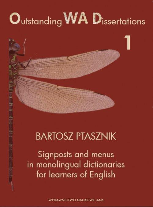 

Signposts and menus in monolingual dictionaries fo