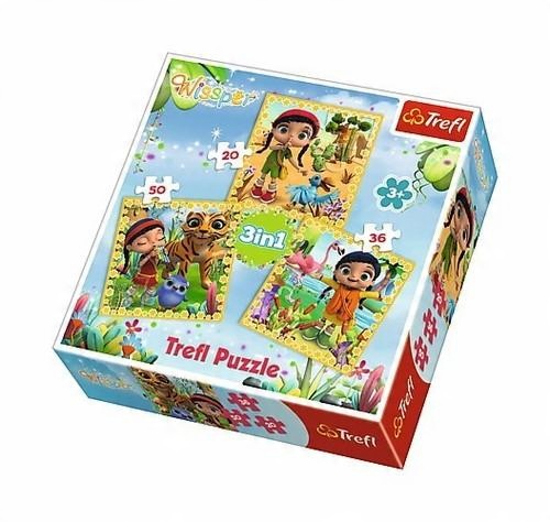

Trefl Puzzle 3w1 Wissper Wspólne podróże 34834