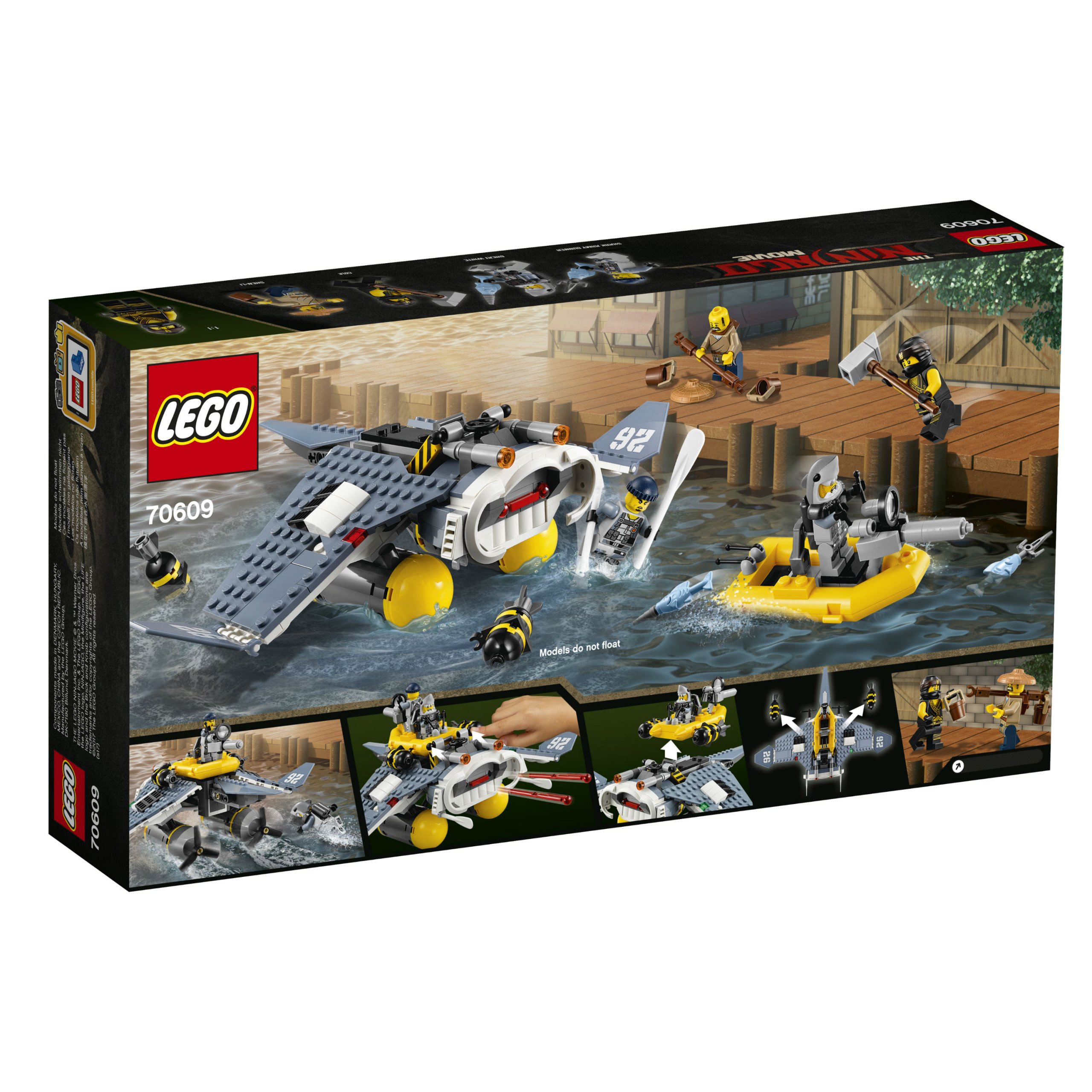 LEGO Ninjago Bombowiec Manta Ray 70609 Marka LEGO
