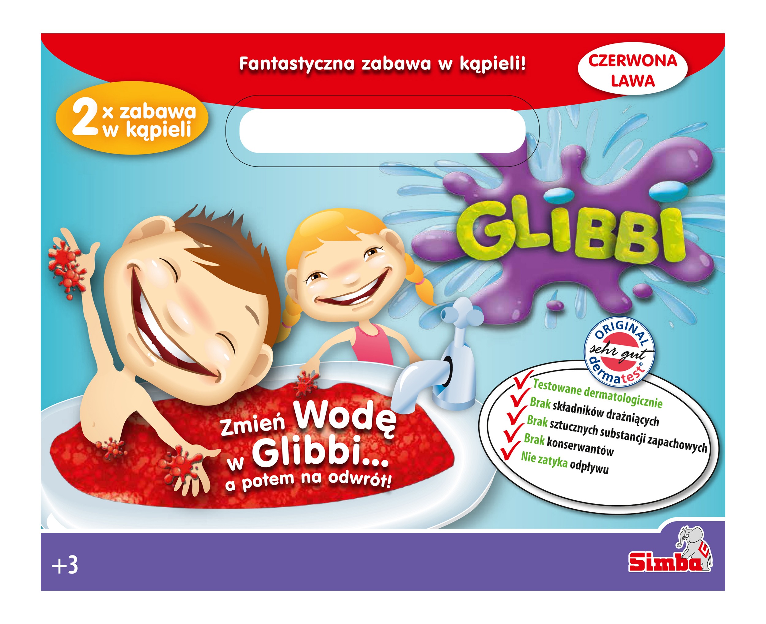 

Masa żelkowa do kąpieli Glibbi czerwona 362026 B