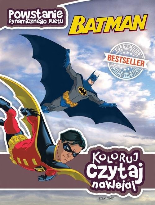 

Batman Koloruj czytaj naklejaj John Sazaklis