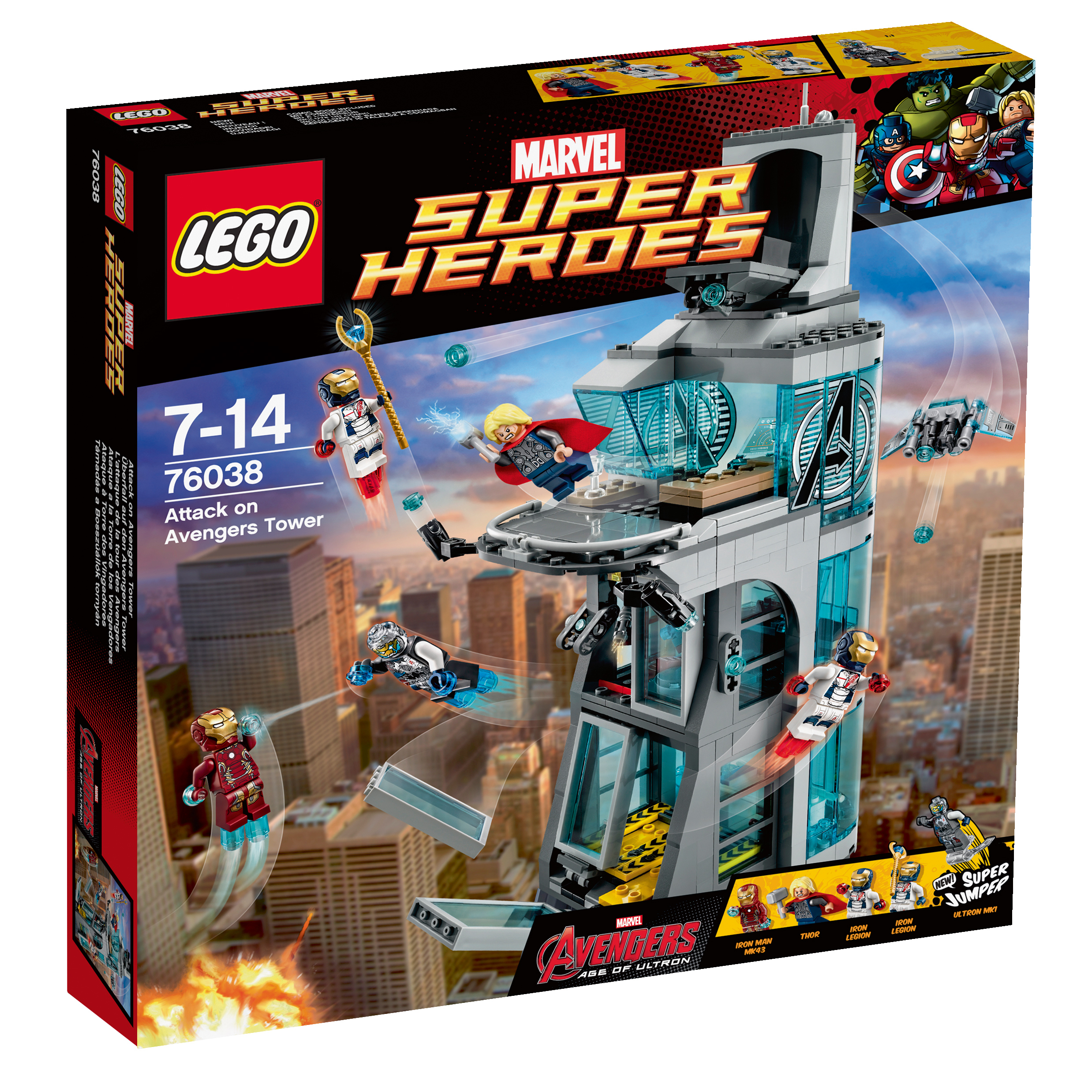Lego Heroes 76038 Atak na wieżę Avengersów