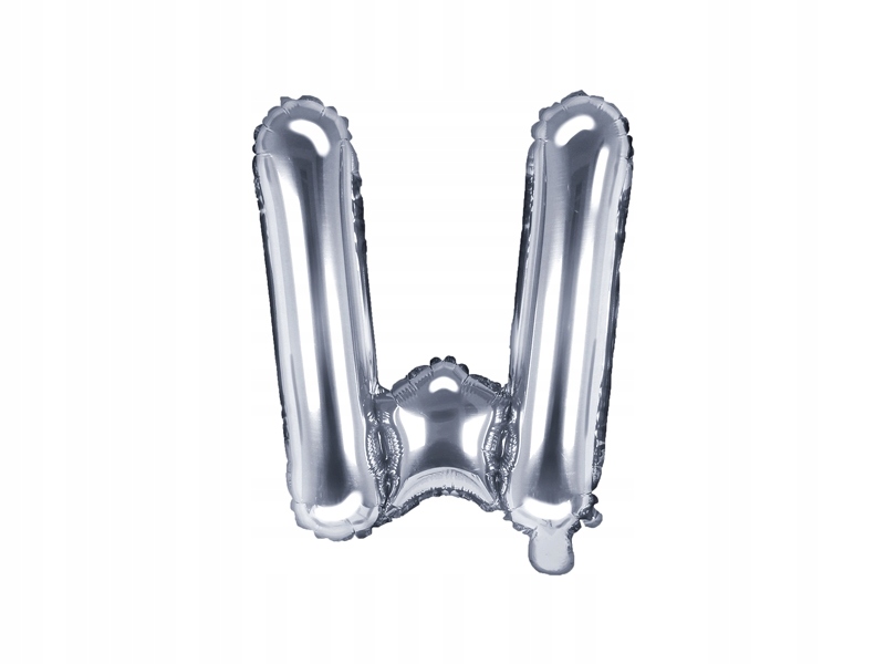 

Balon foliowy W srebrny 35cm 1szt FB2M-W-018