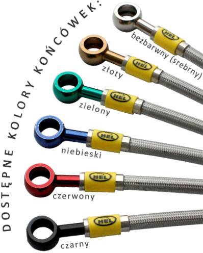 PRZEWODY HAMULCOWE HEL SUZUKI GSX-R 600 06-07r TYŁ Dopasowanie do pojazdu produkt dedykowany