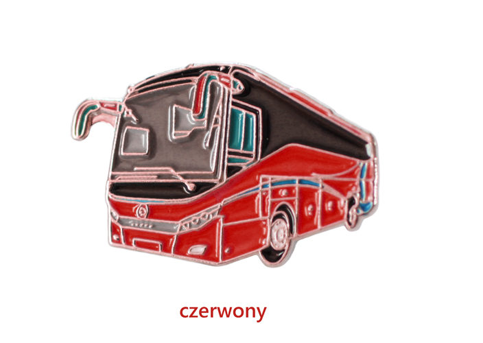 Czerwony AUTOBUS dla KIEROWCY Pin Przypinka Pins Waga produktu z opakowaniem jednostkowym 0.2 kg