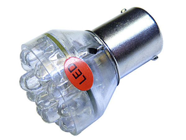 

żarówka 24 Led P21W Ba15s przeciwmgielna 12v czerw