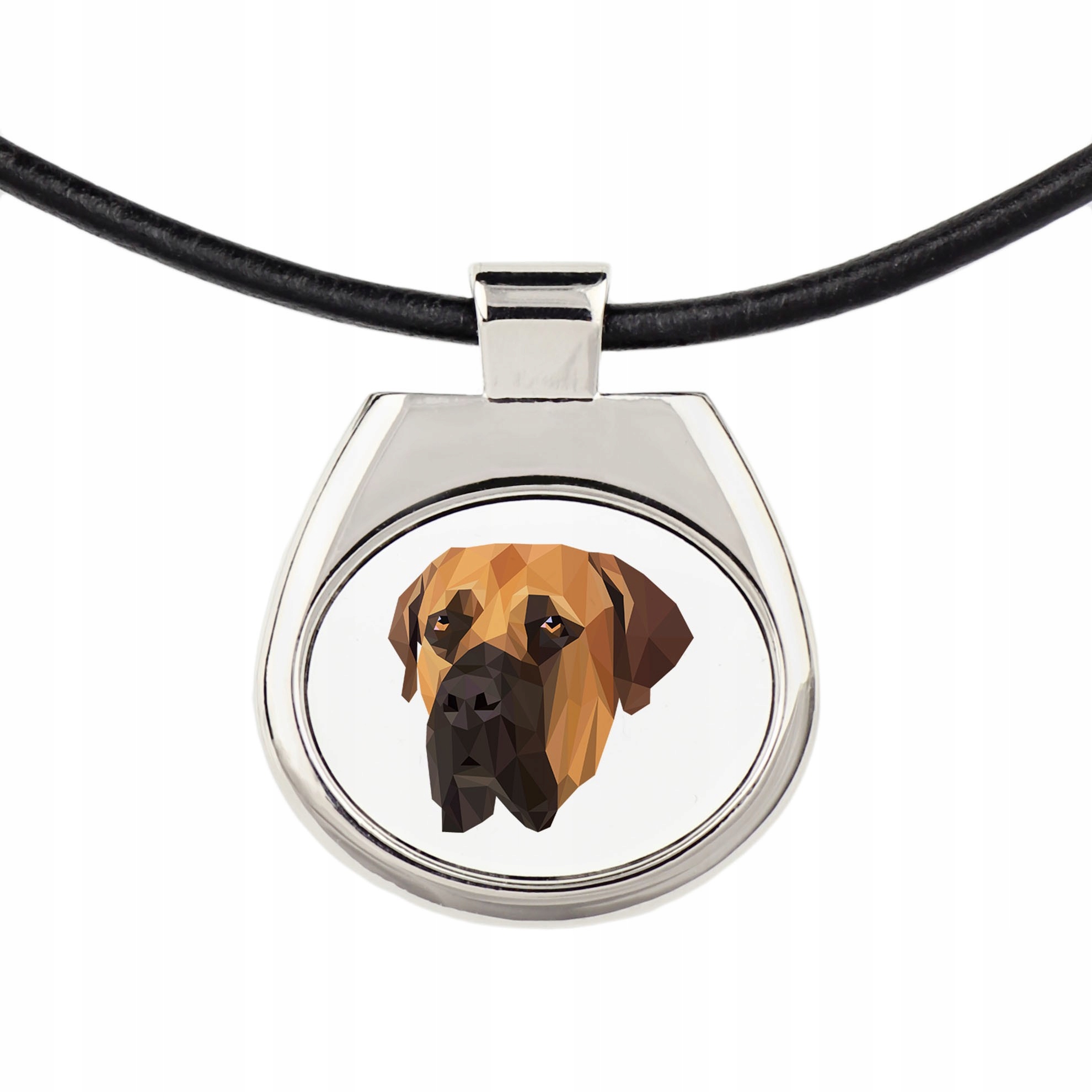 

Boerboel Naszyjnik Zawieszka Pies geometryczny