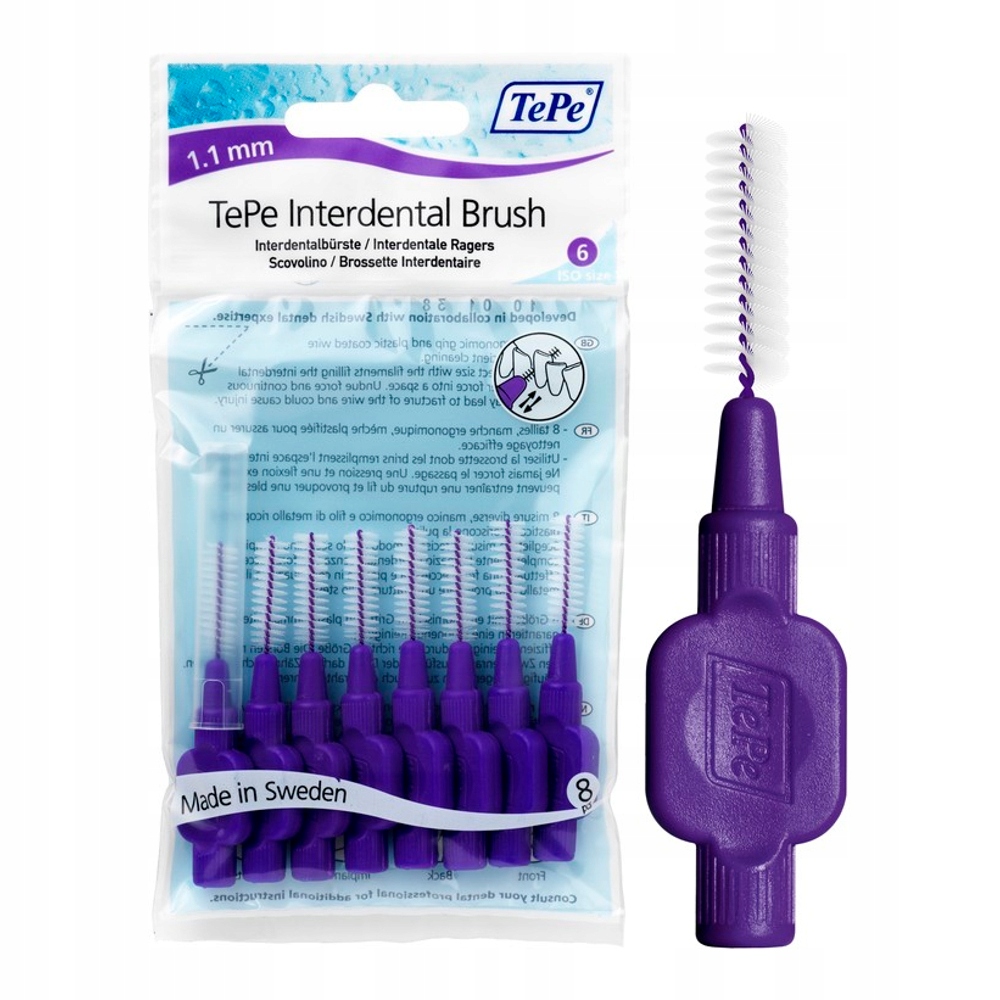 

Tepe ID Original 1.1mm szczoteczki fioletowe 8szt.