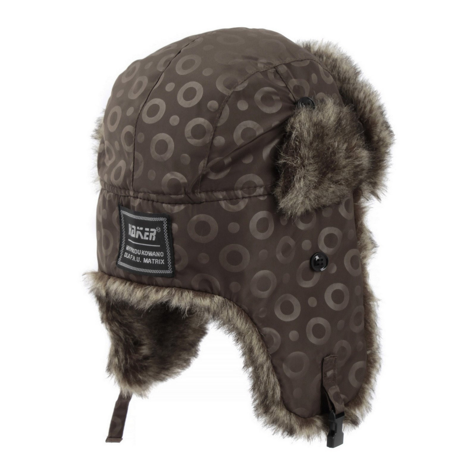 W159B CZAPKA ZIMOWA USZATKA CIEPŁA Marka Polar Fashion