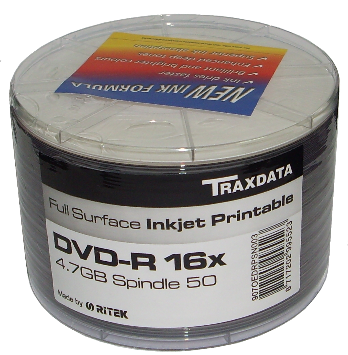 

Ritek Traxdata Dvd-r Printable szp.100 koperty