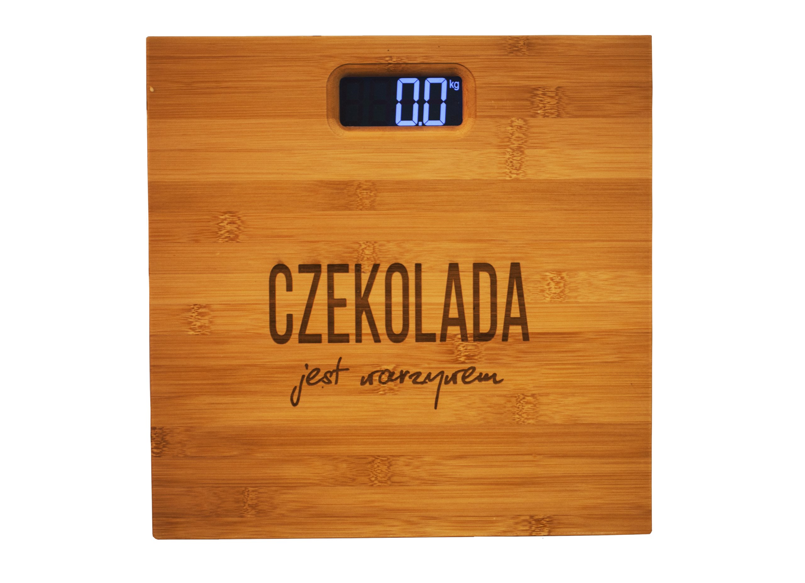 

Waga łazienkowa bambusowa grawer różne wzory