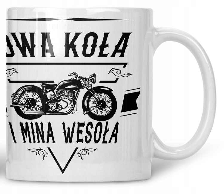 

Kubek Motocykl Dwa Kola I Mina Wesol