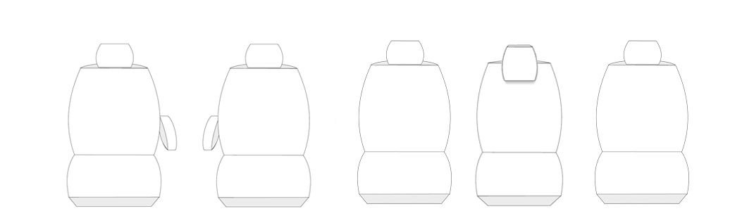 Pokrowce samochodowe miarowe na miarę do Toyota Corolla Verso II 2004- Waga produktu z opakowaniem jednostkowym 2 kg