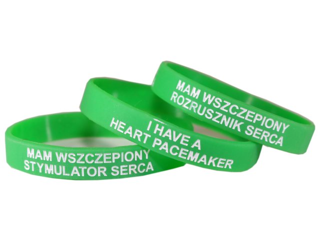 

Zielona Bransoletk Stymulator Rozrusznik Serca 180