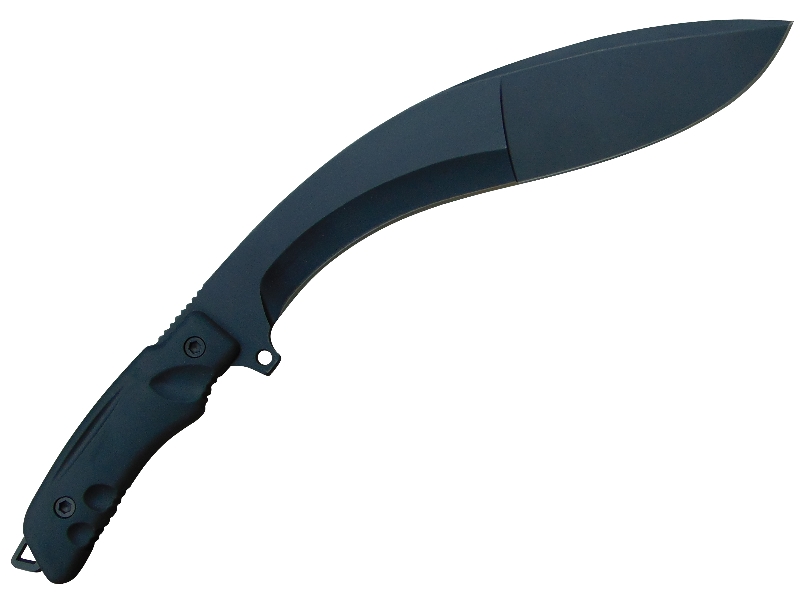 Mačeta Kukri Mfh, nerezová ocel, oxidovaná gumová rukojeť, pochva