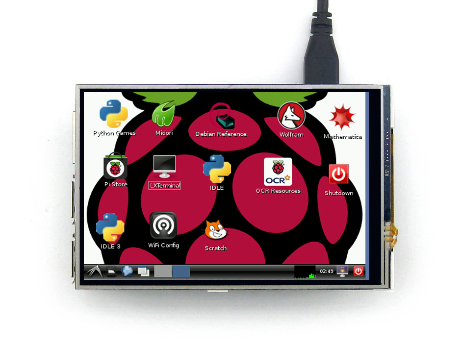 4 "dotyková obrazovka LCD Raspberry Pi B / B + F-DPH 23%