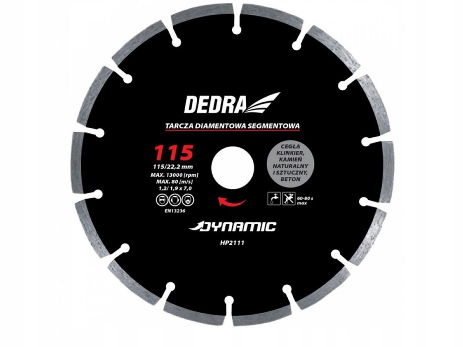 

Dedra Tarcza diamentowa Dynamic 125x22,2 HP2112