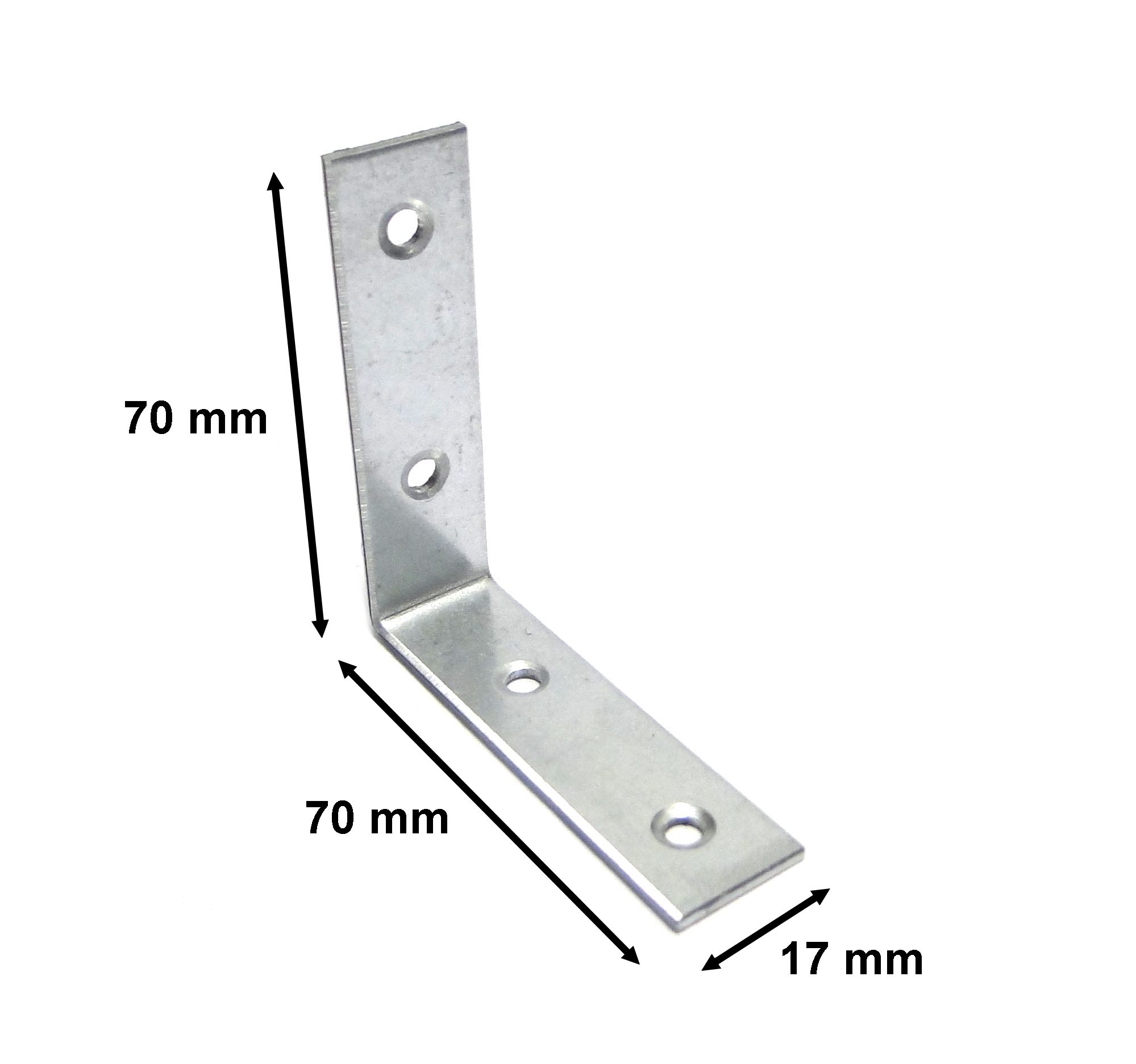 

Kątownik Montażowy Łącznik 70x70x17 kpl 10 sztuk