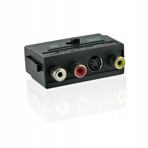adapter SCART EURO - 3xchinch,SVIDEO Szczecin Kod producenta SCART-RCA-2W