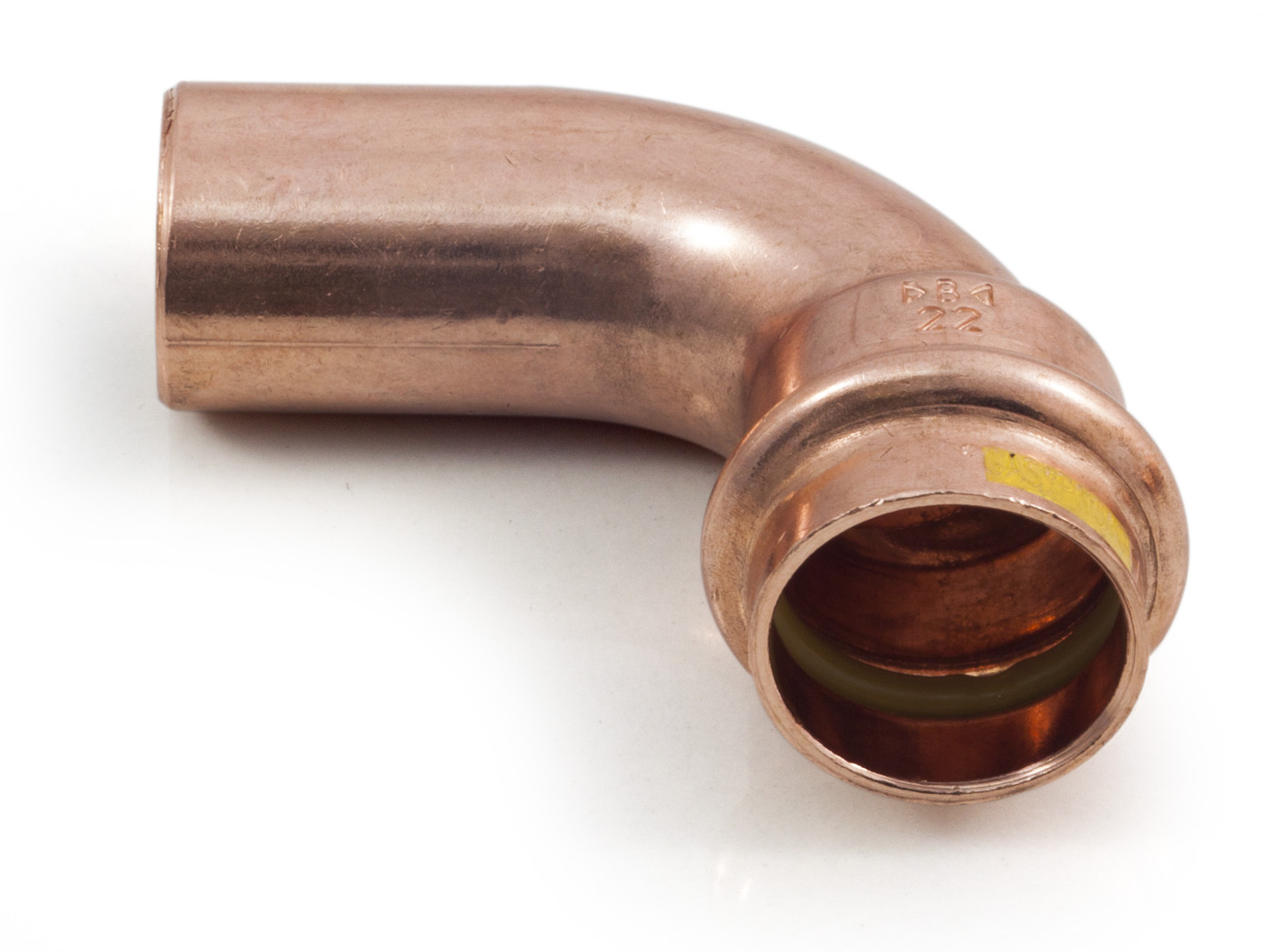 

Łuk Kolano Gaz 22mm 90 1K Miedź Cu Press Zacisk