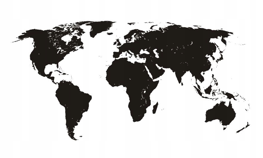 

Naklejka na ścianę Mapa śwata państwa kraje globus