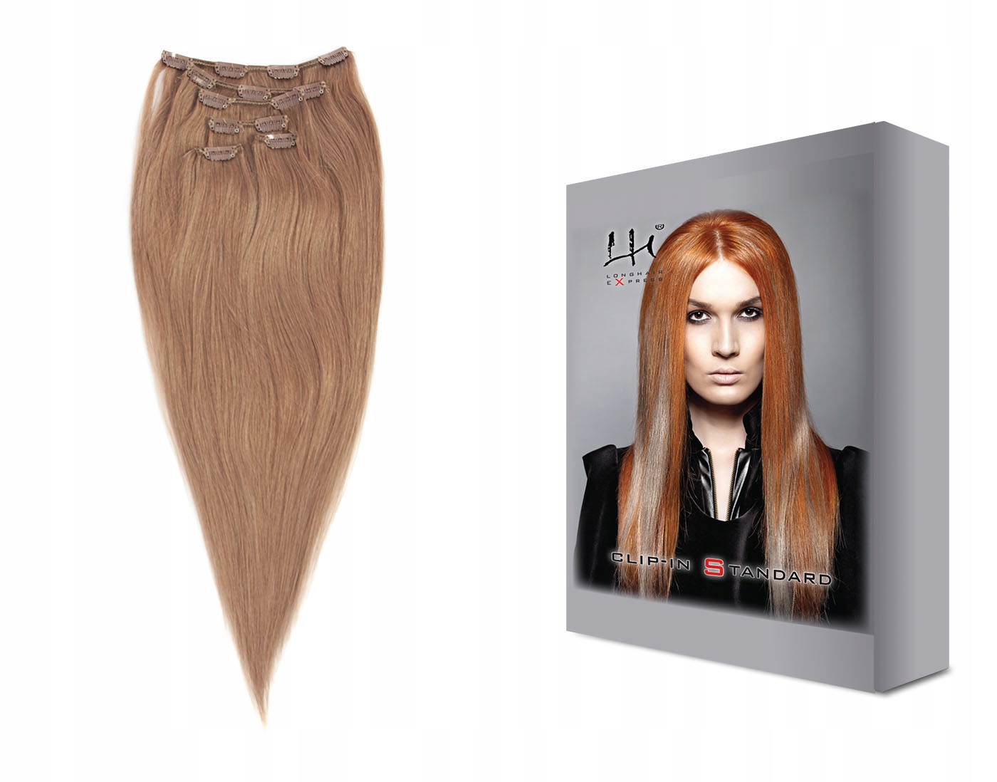 18 – 30 cm 8dílná sada přírodních vlasů