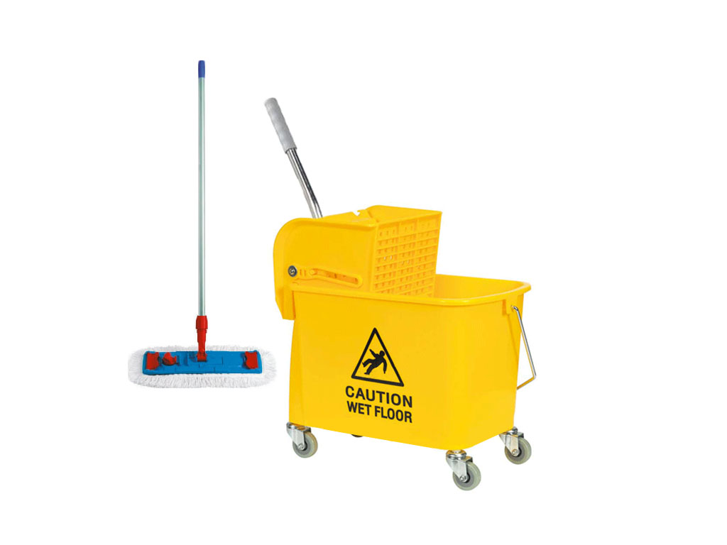 

Zestaw Sprzątający Wózek 20l do sprzątania + Mop