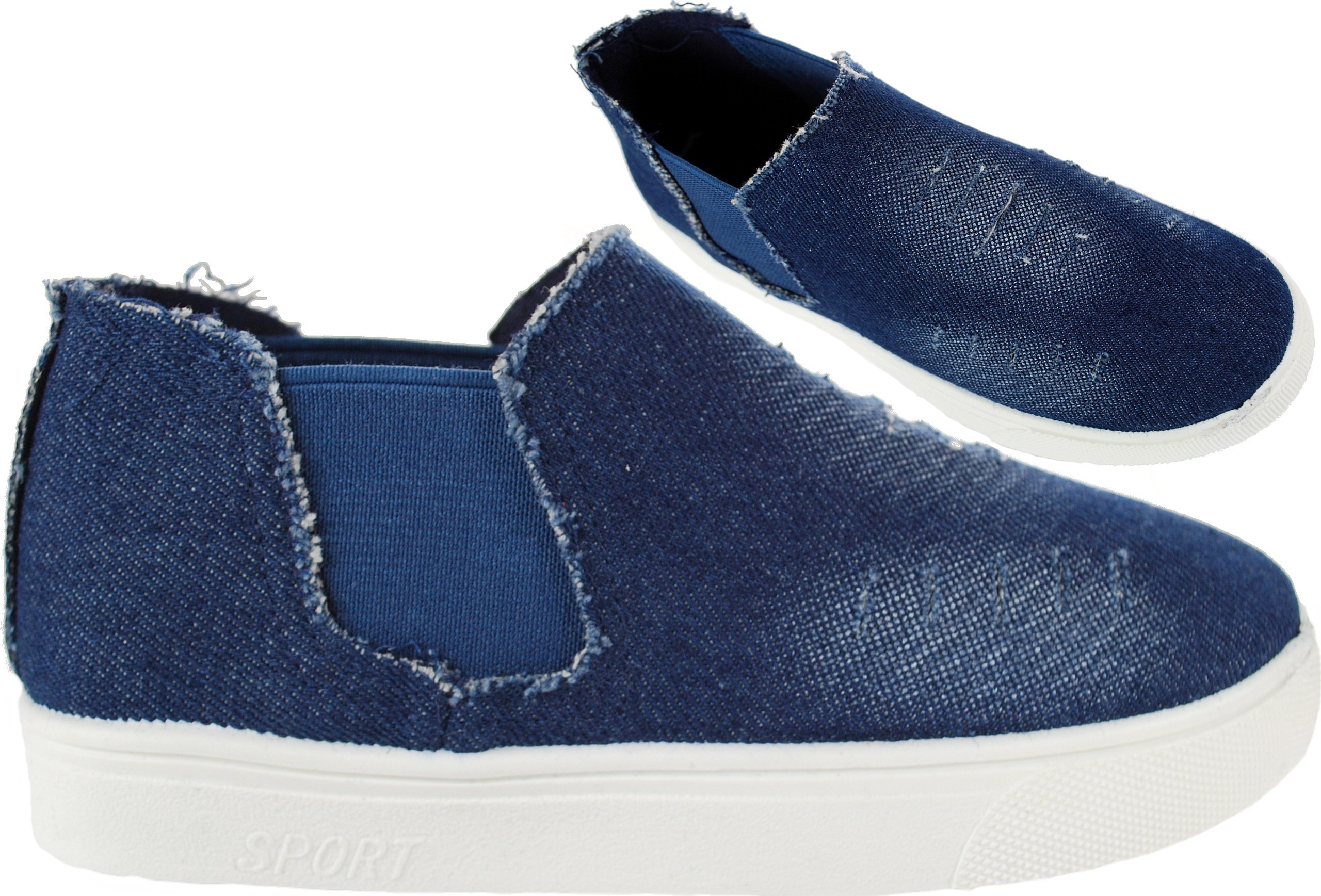 

Wsuwane Tenisówki Kapcie Trampki Jeans r 32