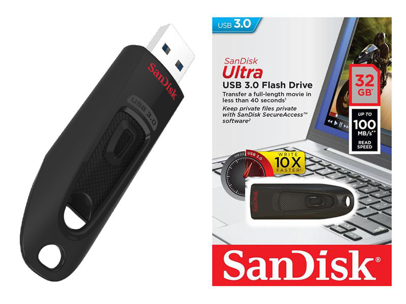 

Pendrive Sandisk Usb 3.0 Ultra 32 Gb 100 MB/s