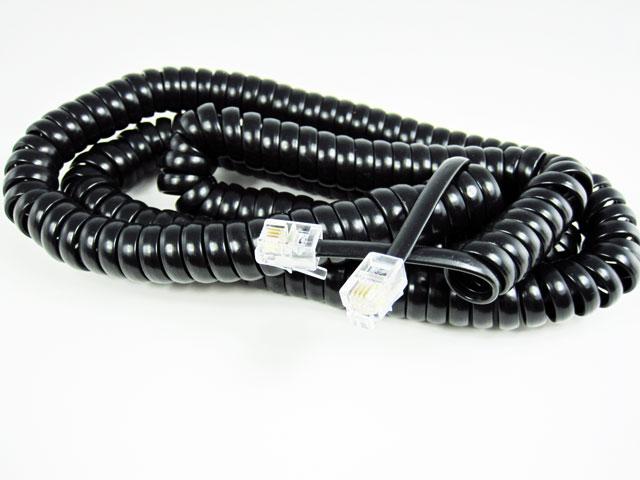 

kabel przewód spiralny telefon słuchawka 7m