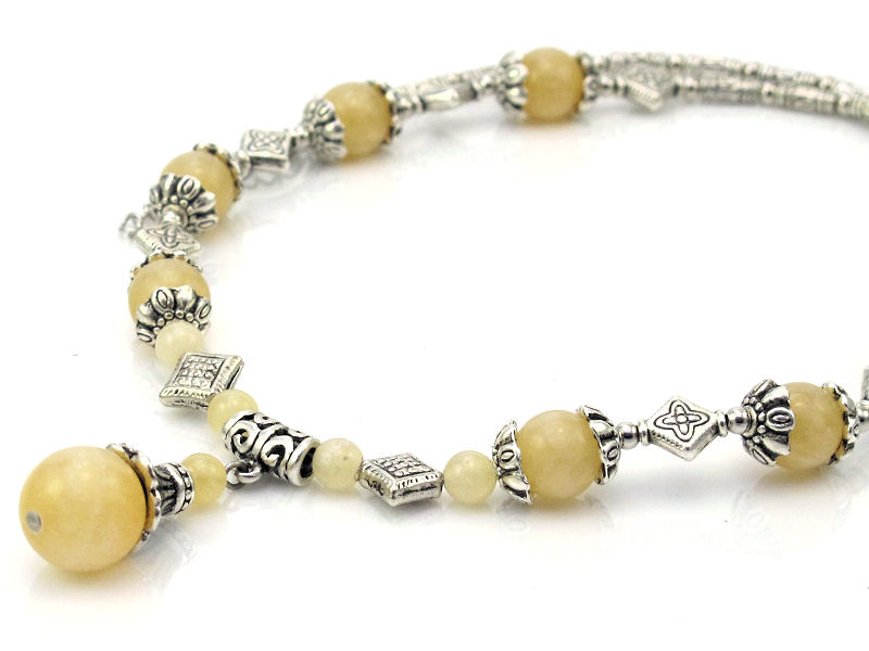 

Naszyjnik naturalny Topaz kamienie [N059]