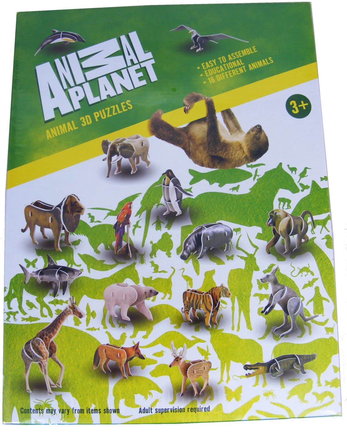 ANIMAL PLANET PUZZLE PRZESTRZENNE 3D ZWIERZĘTA LEW Wiek dziecka 3 lata +