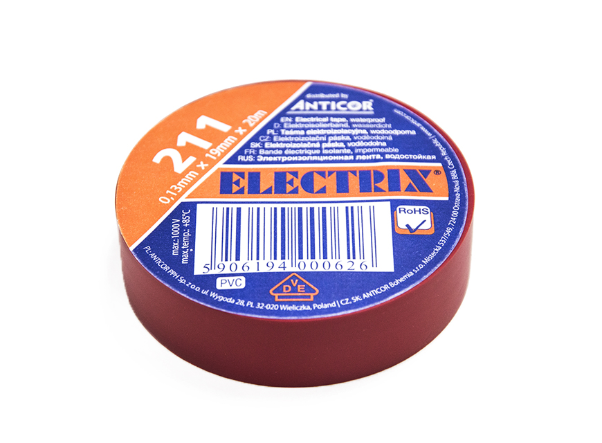 

Taśma Izolacyjna Izolacja Pcw 19mm 20m Czerwona