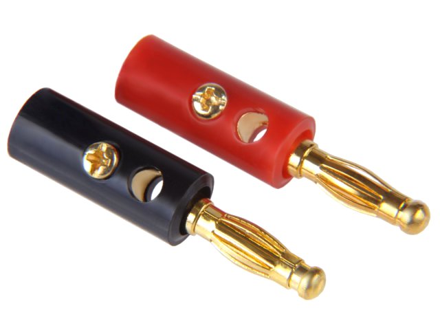 

Wtyk Głośnikowy Banan na kabel Gold - cena za 2szt
