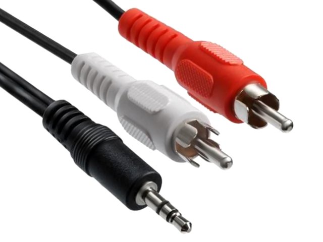

Kabel przewód mini Jack 3,5mm 2x Rca cinch 5m