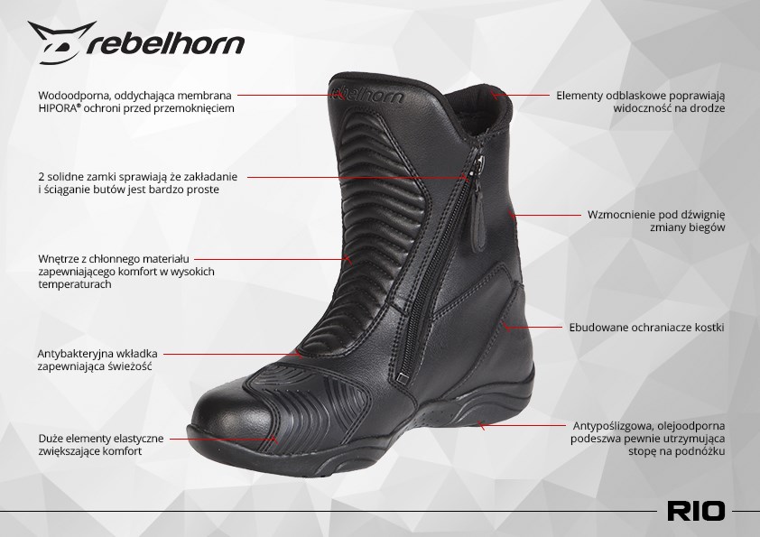 Buty Rebelhorn RIO r. 39 | 5 lat GWARANCJI Typ Turystyczne / Adventure