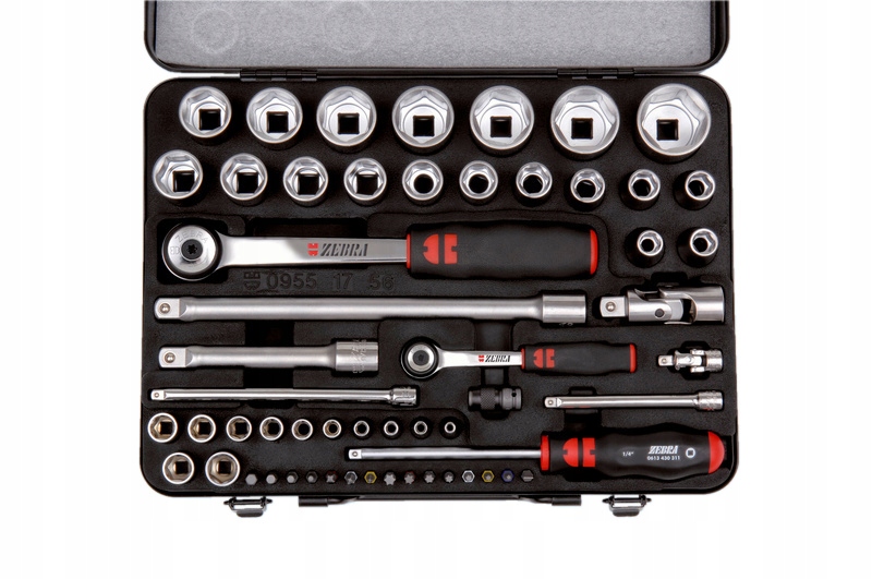 Wurth Sada Nástrčných Kľúčov Zebra Profesionálny 1/2" 1/4" 56 Ks 09651756