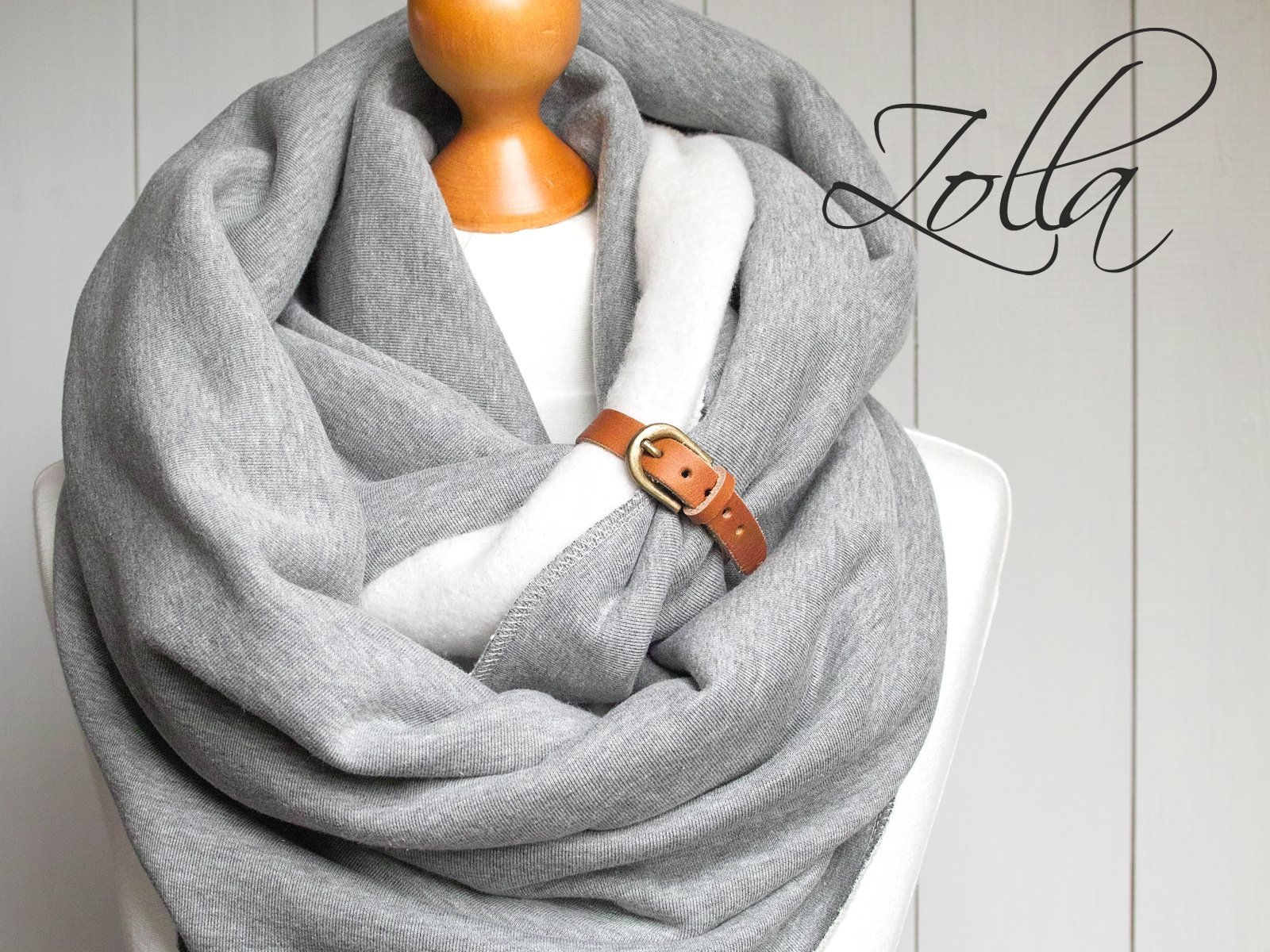 gruby ZIMOWY komin DRESOWY z zapinką - ZOLLA Marka inna