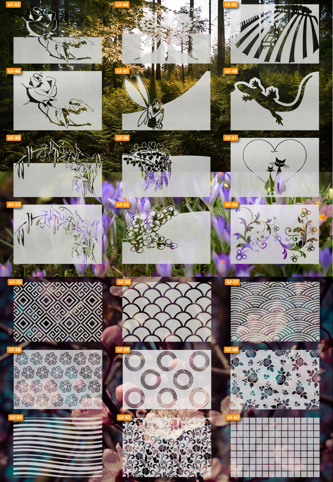 NAKLEJKA folia MATUJĄCA Piaskowane szkło ZAZDROSKA Kolor inny