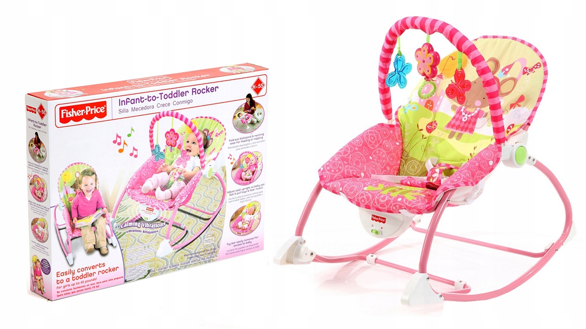 FISHER PRICE LEŻACZEK BUJACZEK 3w1 DŹWIĘKI WIBRA Marka Apollo-Sun