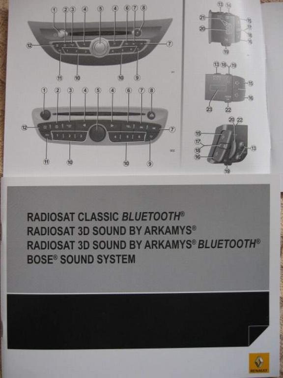 RENAULT RADIOSAT radio Megane Laguna Clio polska instrukcja obsługi radia