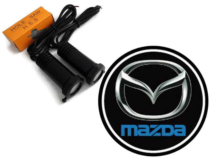 СВЕТОДИОДНЫЙ ПРИВЕТСТВЕННЫЙ ЛОГОТИП MAZDA CREE 7W ПРОЕКТОР