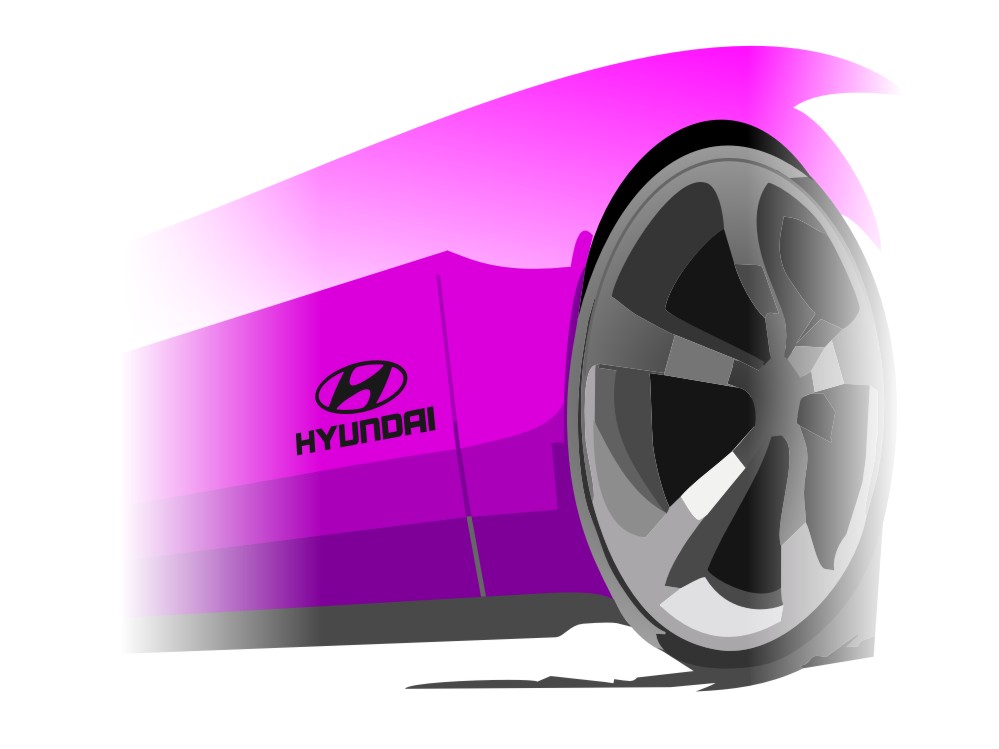 

Naklejki Kia Hyundai Daewoo Chevrolet kpl. 2 szt