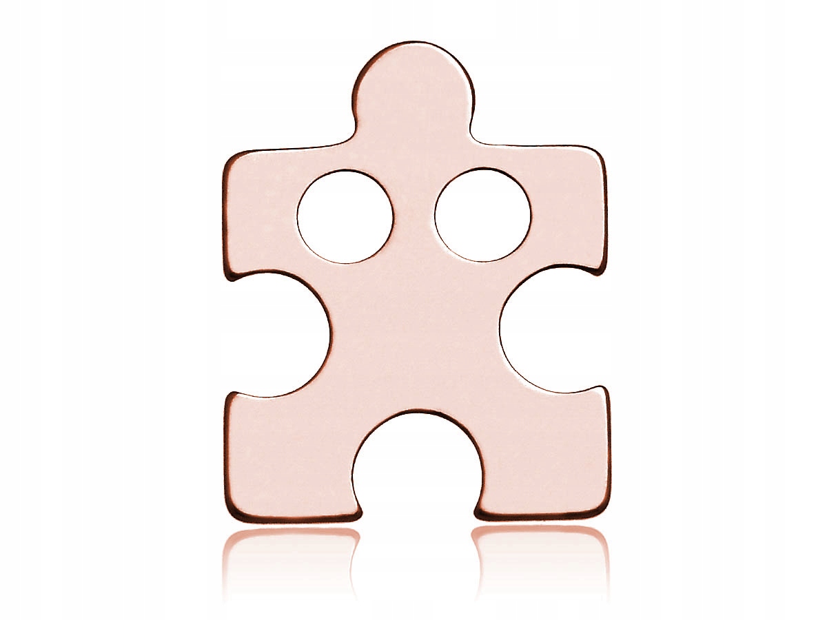 

Celebrytka Zawieszka Puzzel Różowe Złocenie