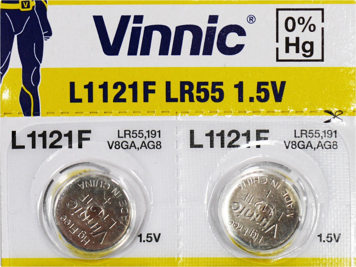 

2x Bateria Vinnic L 1121 F G8 AG8 Lr 1120 LR55